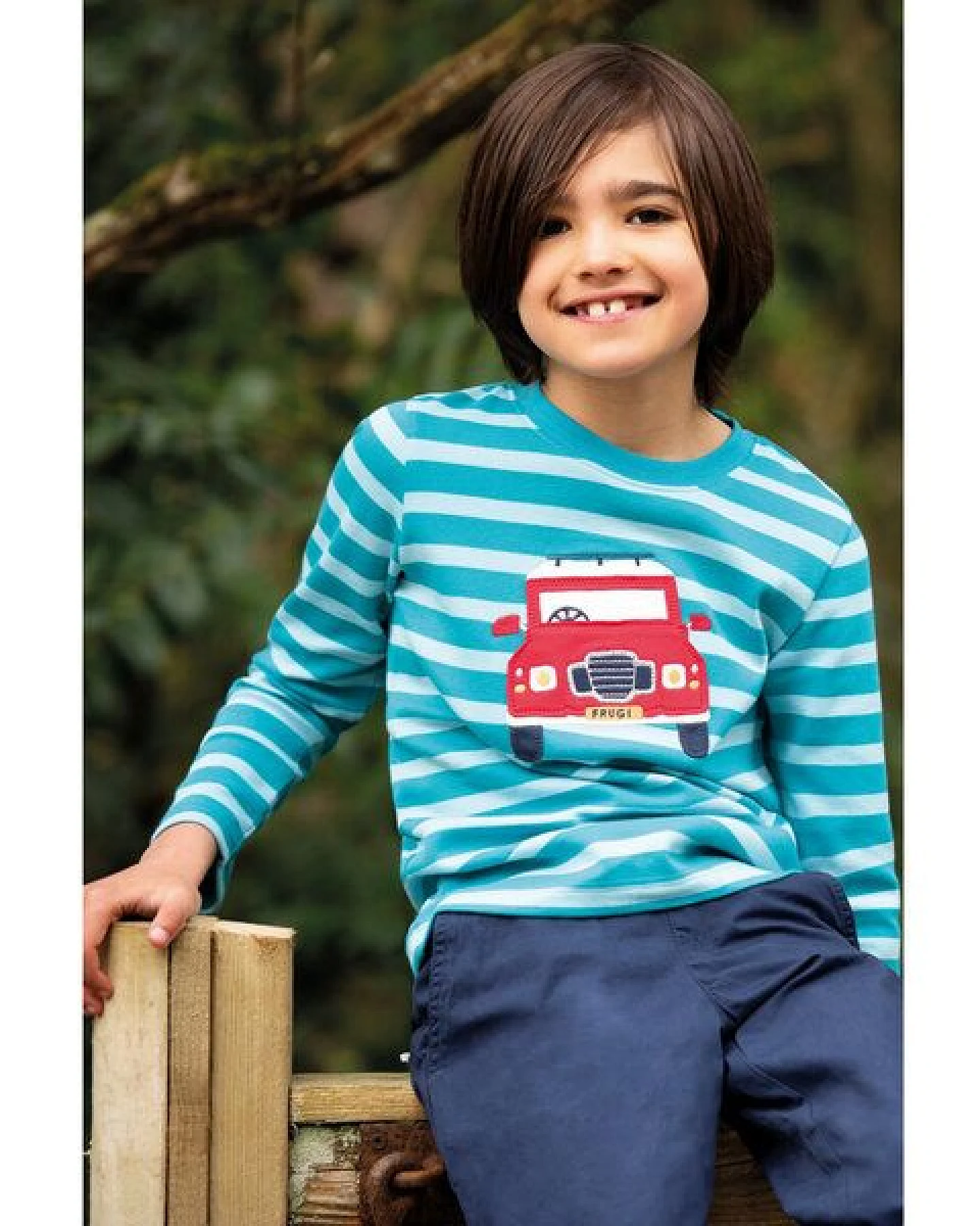 Frugi Langarm-Shirt Camper William Applique Top – Ansicht 2