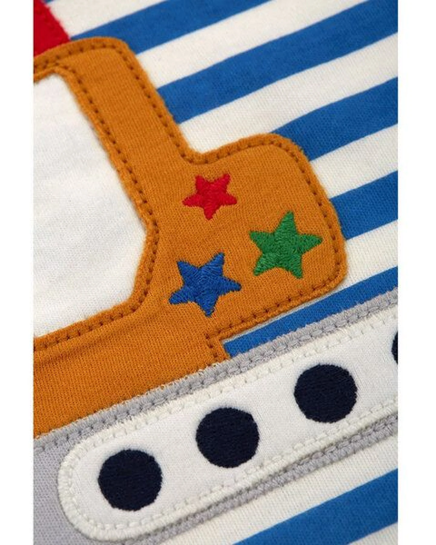 Frugi Langarm-Shirt Bagger Regenbogen Doug Applique Top – Ansicht 2