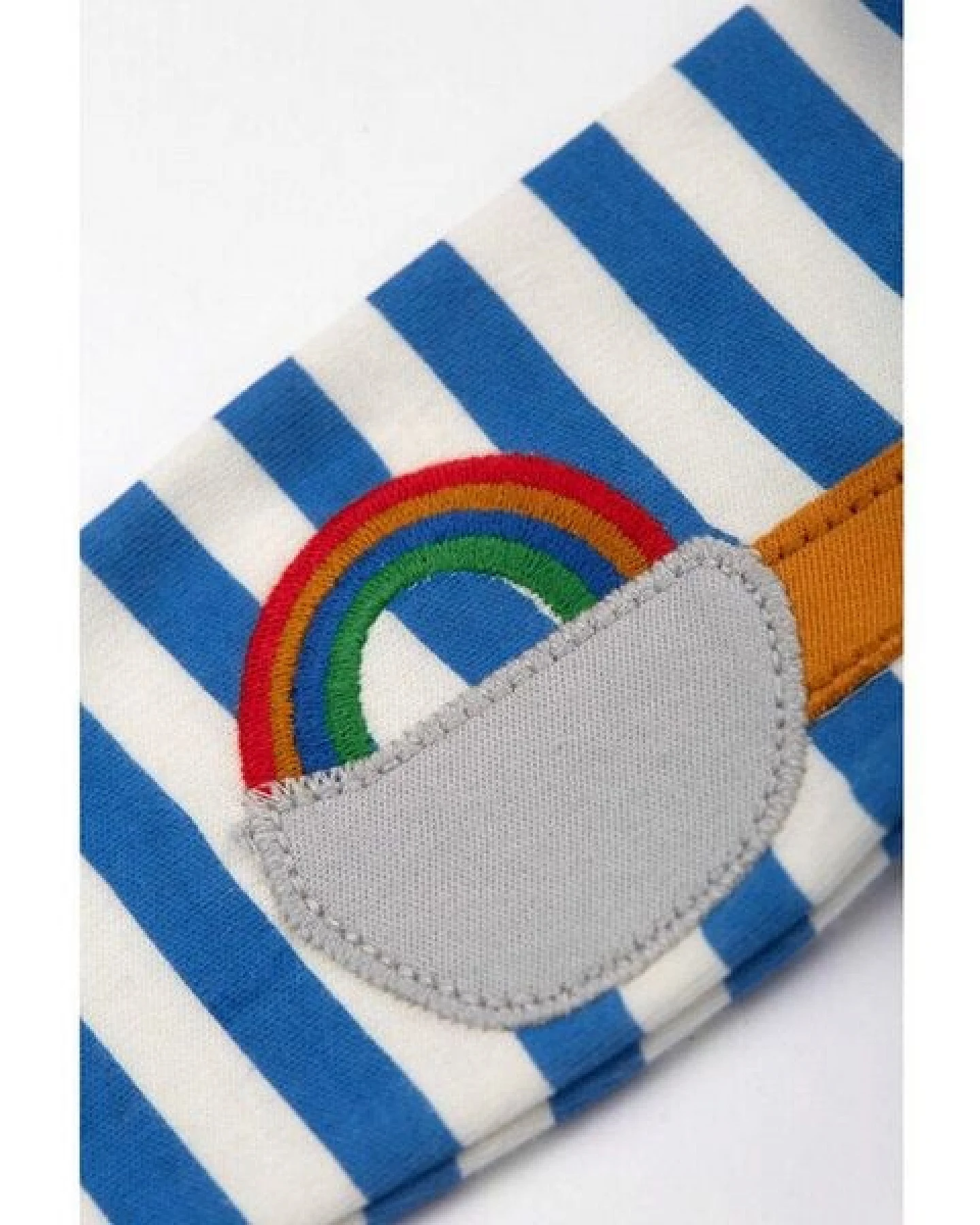 Frugi Langarm-Shirt Bagger Regenbogen Doug Applique Top – Ansicht 3