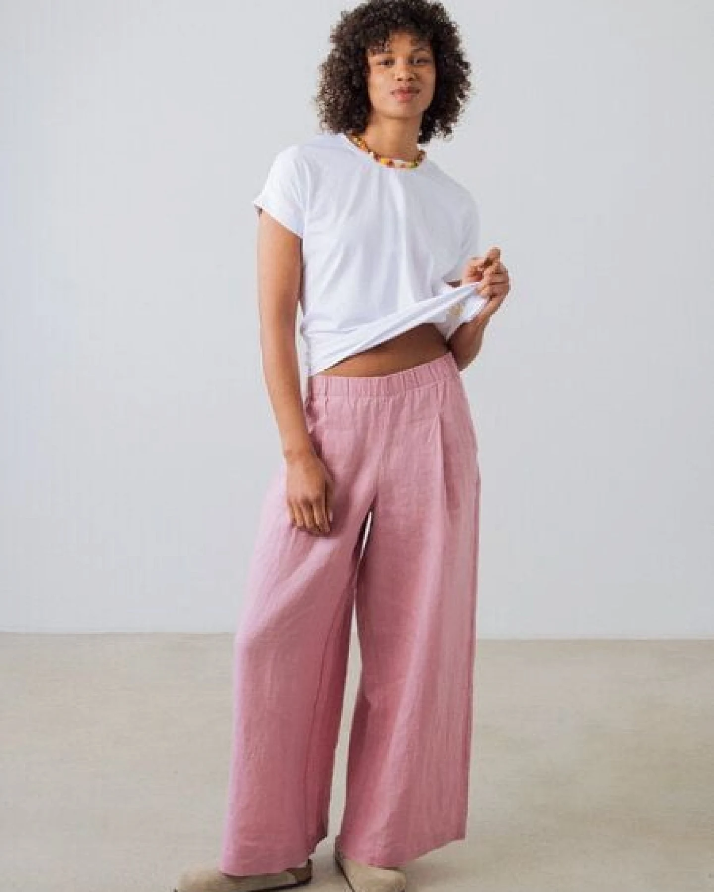 Honest Basics Damen Flügelärmeln T-Shirt aus Bio- und recycelter Baumwolle – Ansicht 4
