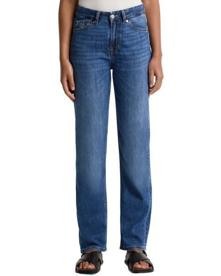 Kings Of Indigo Jeans Inoe - Mid Rise Straight - Cotton Flex 9.5oz Mid Worn