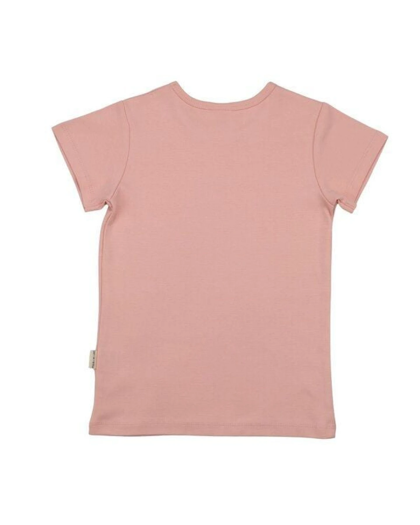 T-Shirt Rosa Pferd-Frontprint Bio-Baumwolle GOTS – Walkiddy – Ansicht 4