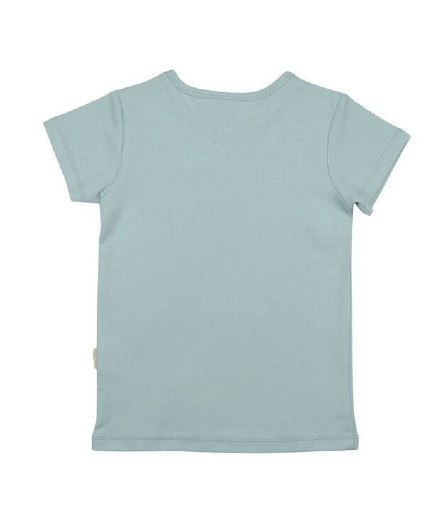 T-Shirt Hellblau Meerschweinchen-Frontprint Bio-Baumwolle GOTS – Walkiddy – Ansicht 4