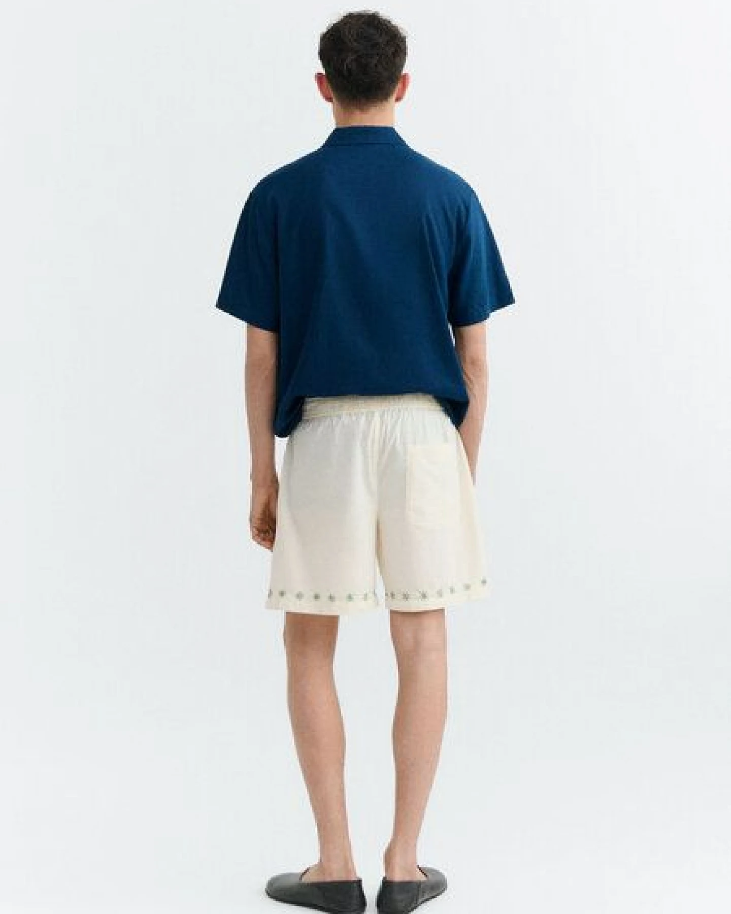 thinking mu Herren Short - Embroidery Haitam Shorts - aus Baumwolle – Ansicht 3