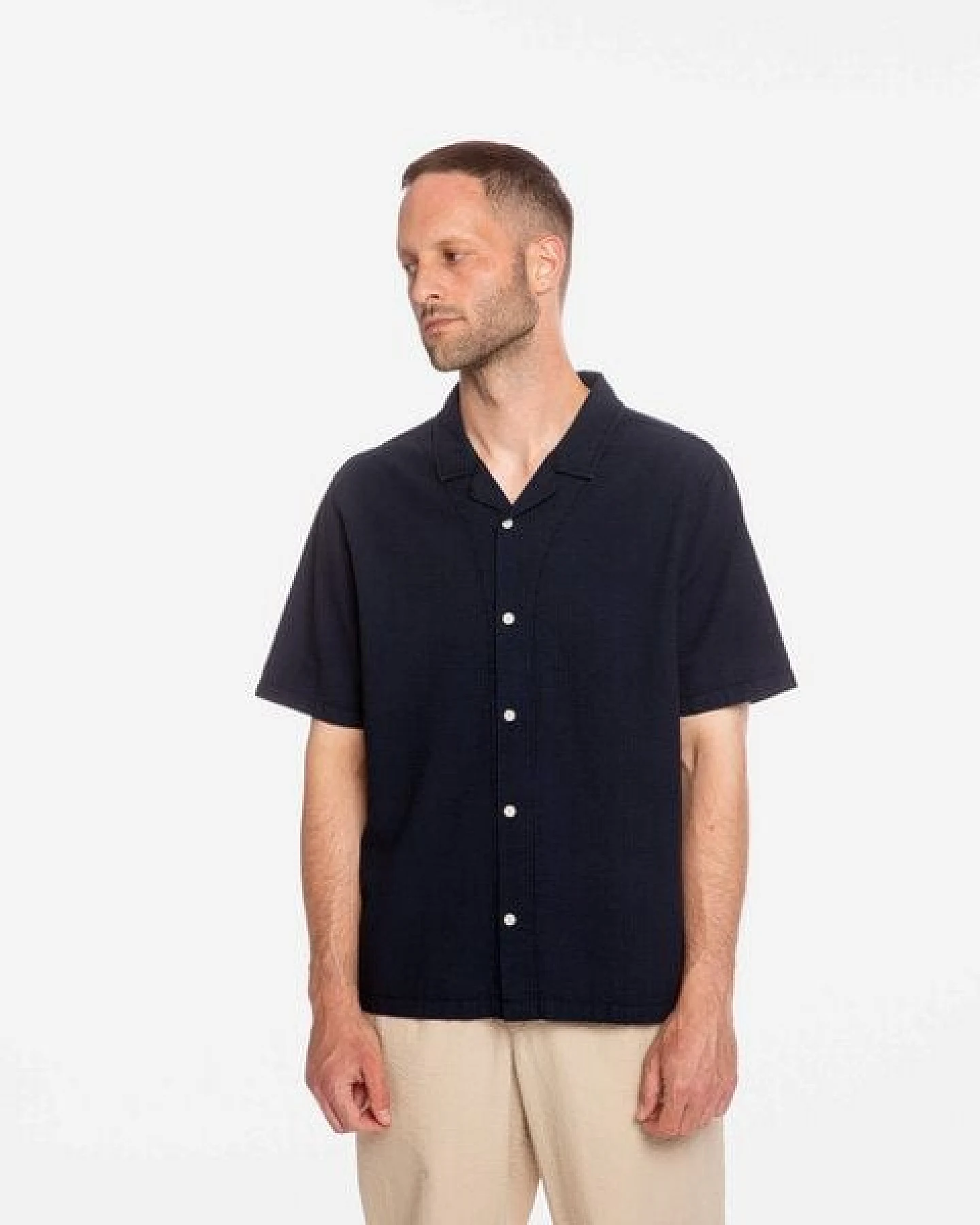 Matona Kurzarm-Hemd Bowling navy – Ansicht 3