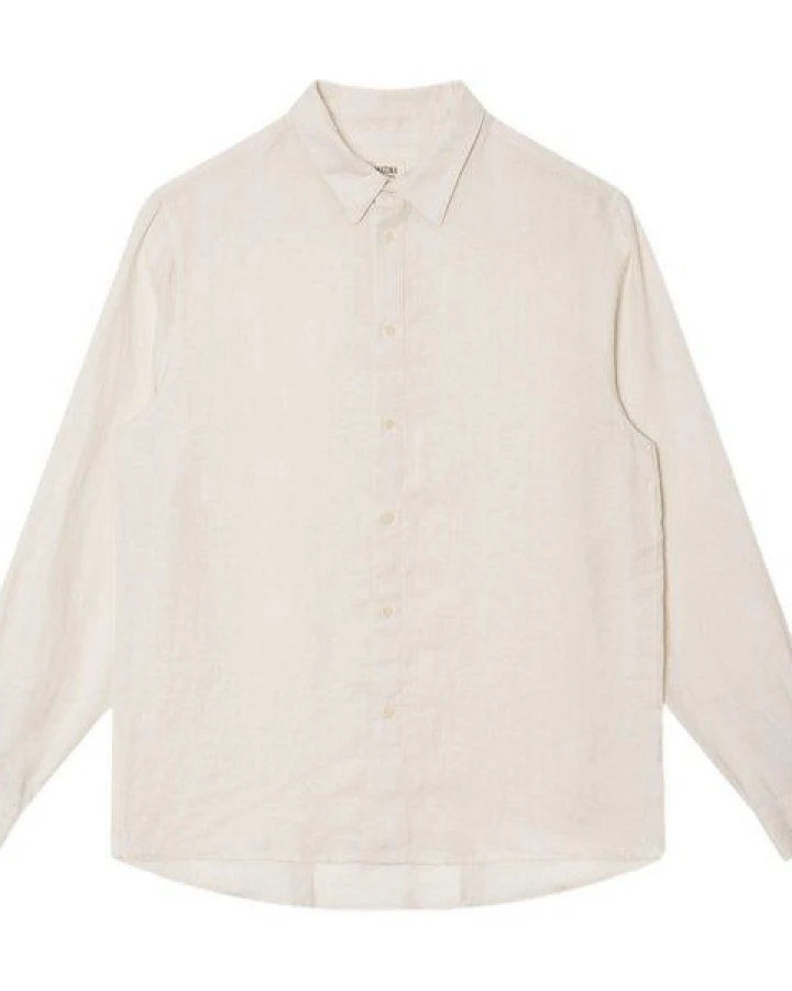 Matona Langarm-Hemd Casual white