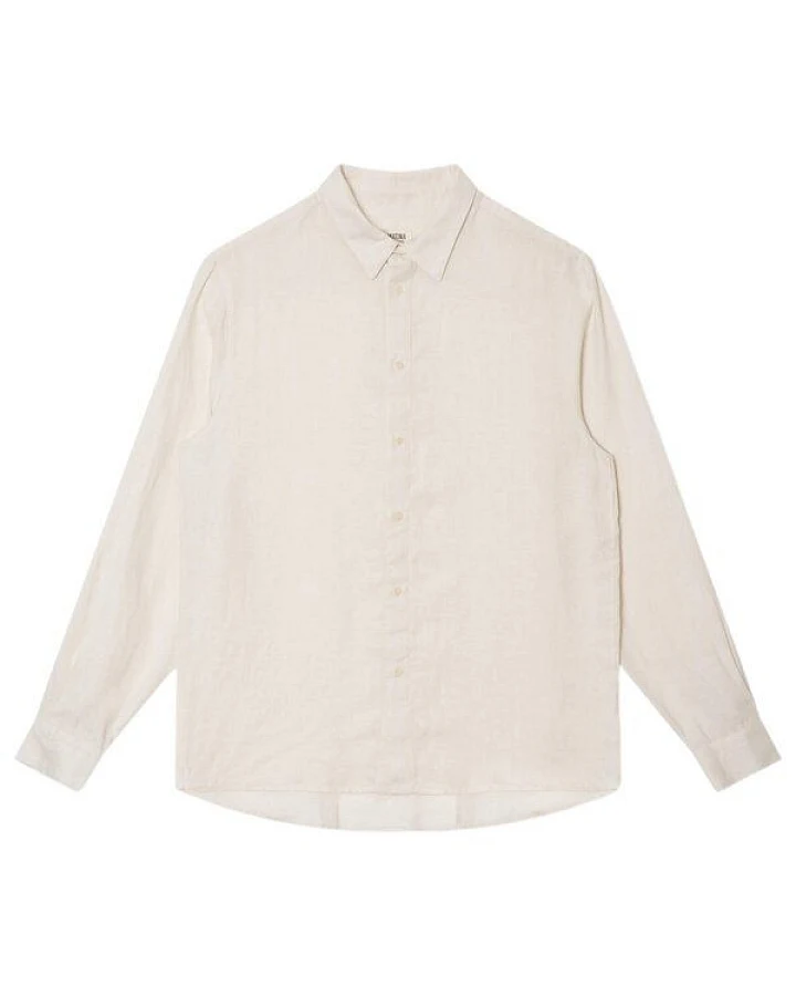 Matona Langarm-Hemd Casual white