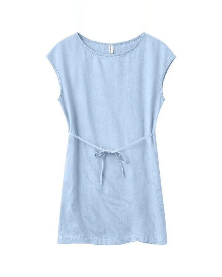 Mazine Mini-Kleid Tencel light blue wash