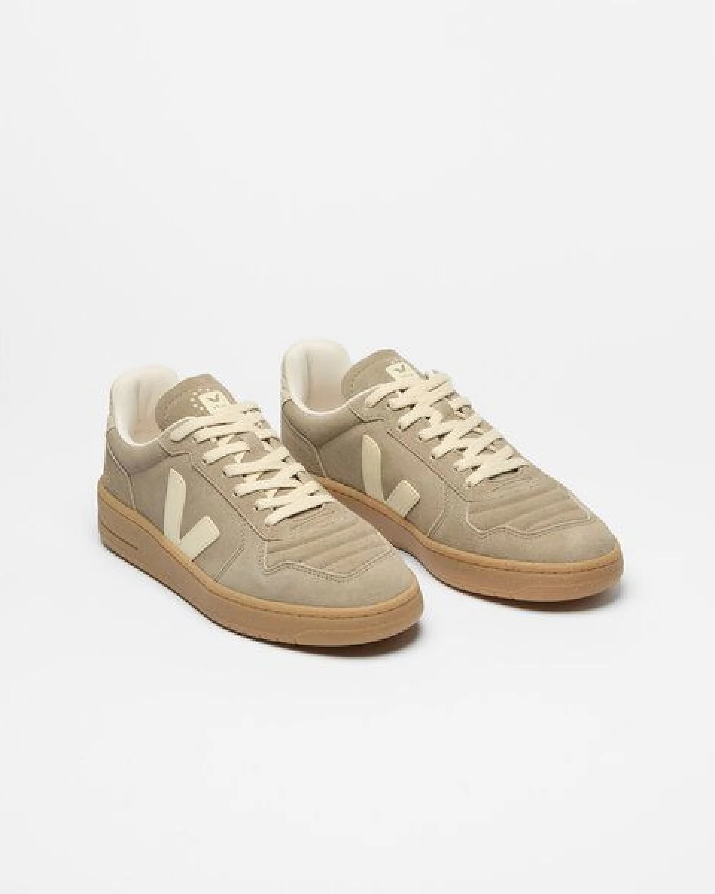 Veja Damen-Sneaker V-82 II Suede Taupe Calcaire Natural – Ansicht 2