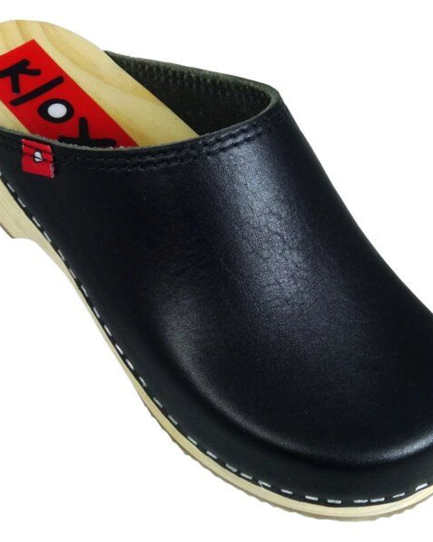 Klox Original Clog - handgemachter Holzclog mit pflanzlich gegerbtem Leder – Ansicht 2