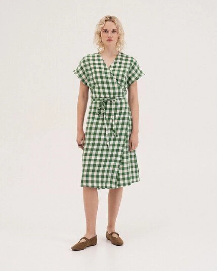 Grünes Gingham