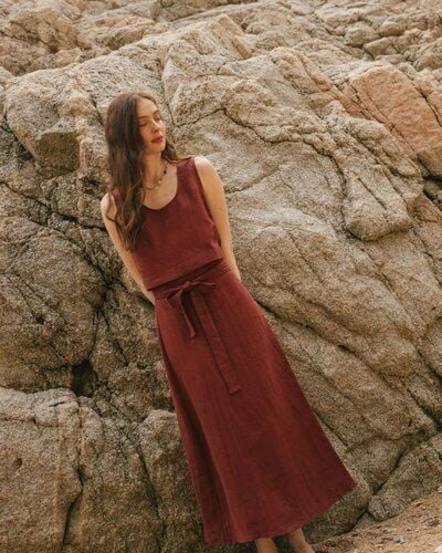 AmourLinen Wickelrock aus Leinen IRIS – Ansicht 4