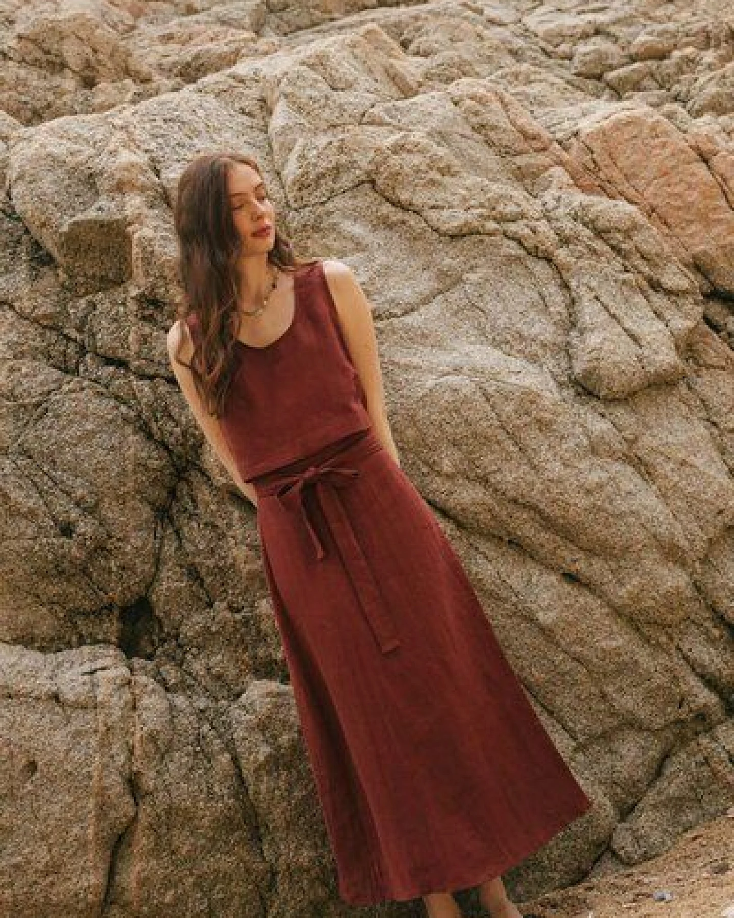 AmourLinen Wickelrock aus Leinen IRIS – Ansicht 4