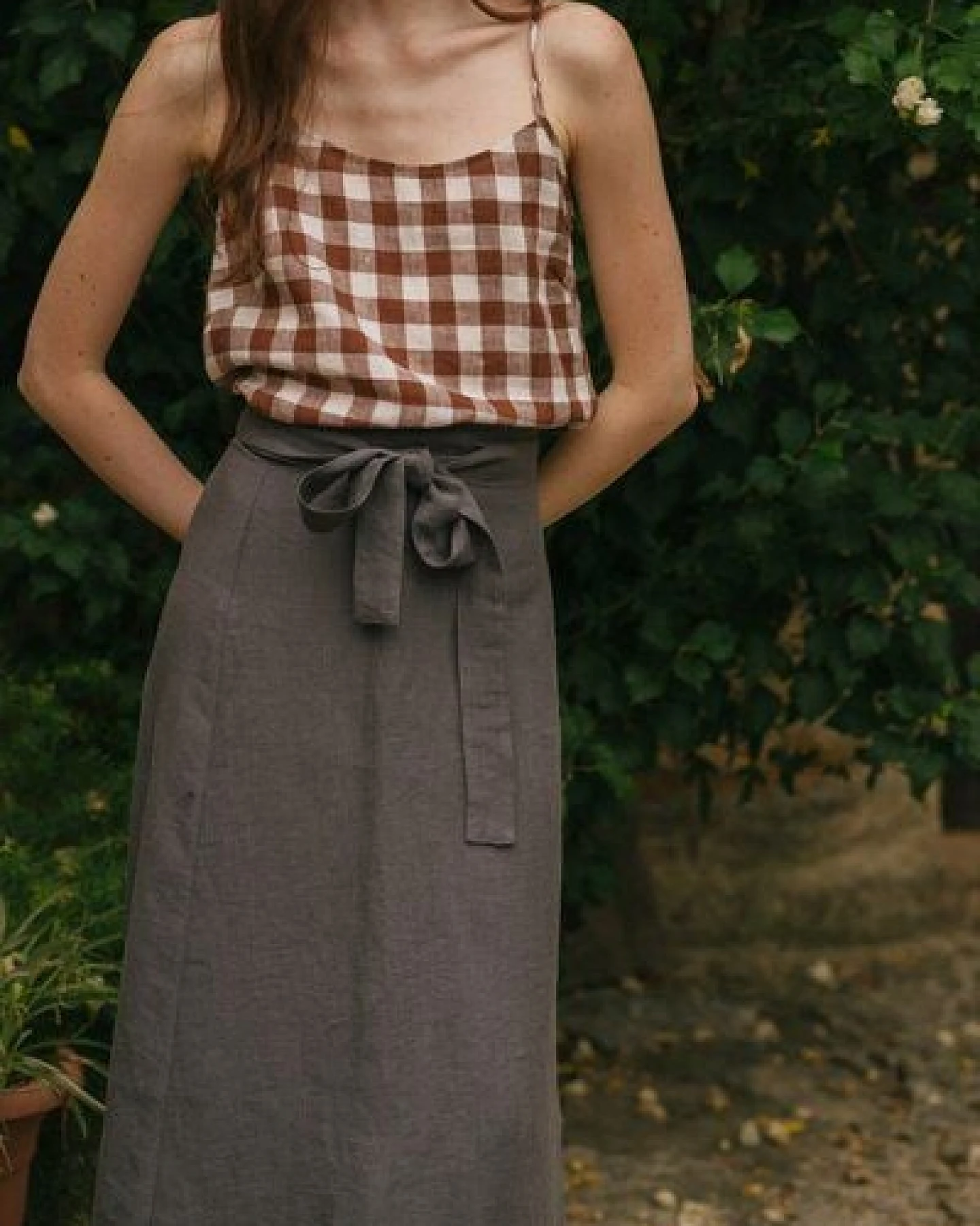 AmourLinen Wickelrock aus Leinen IRIS – Ansicht 4