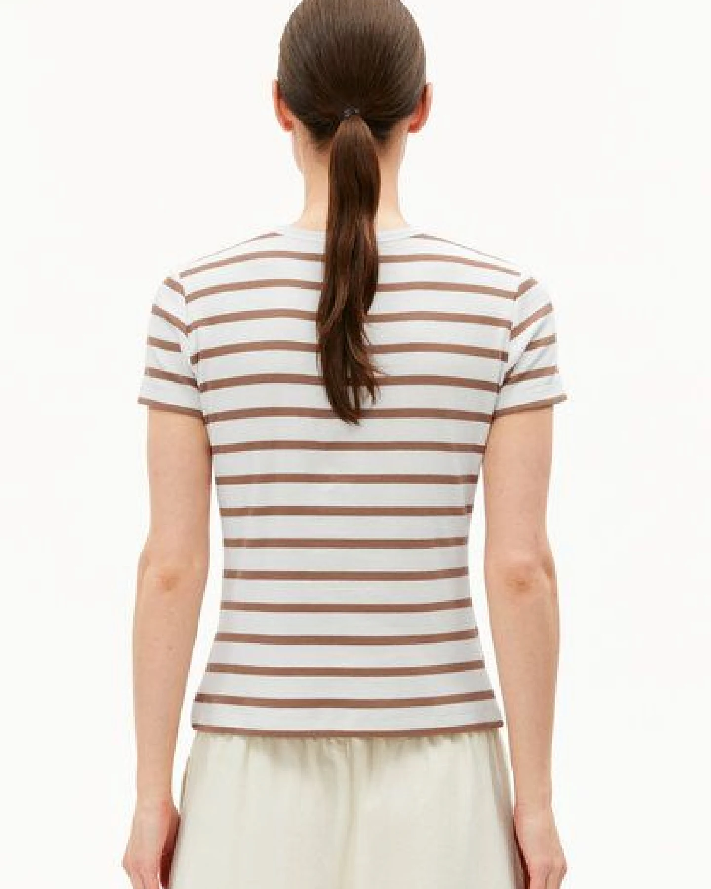 ARMEDANGELS KARDAA STRIPES Damen Ripp-T-Shirt aus Bio-Baumwoll Mix – Ansicht 2