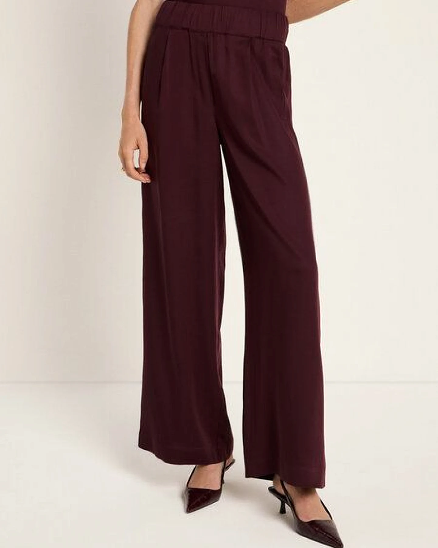 LANIUS Hose mit weitem Bein aus TENCEL – Ansicht 3