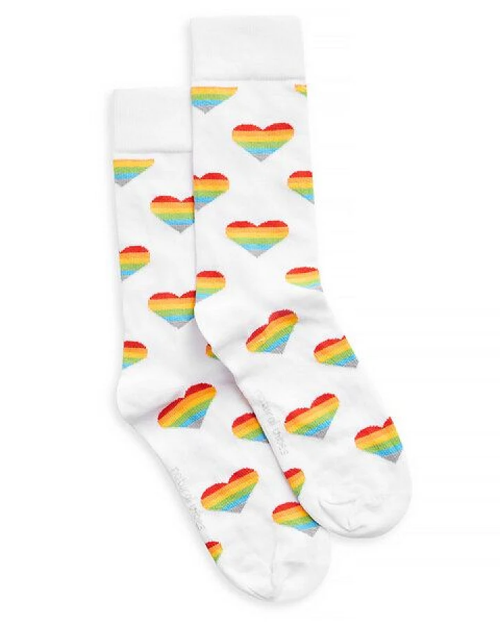 Natural Vibes Rainbow Heart Socken aus Biobaumwoll-Mix