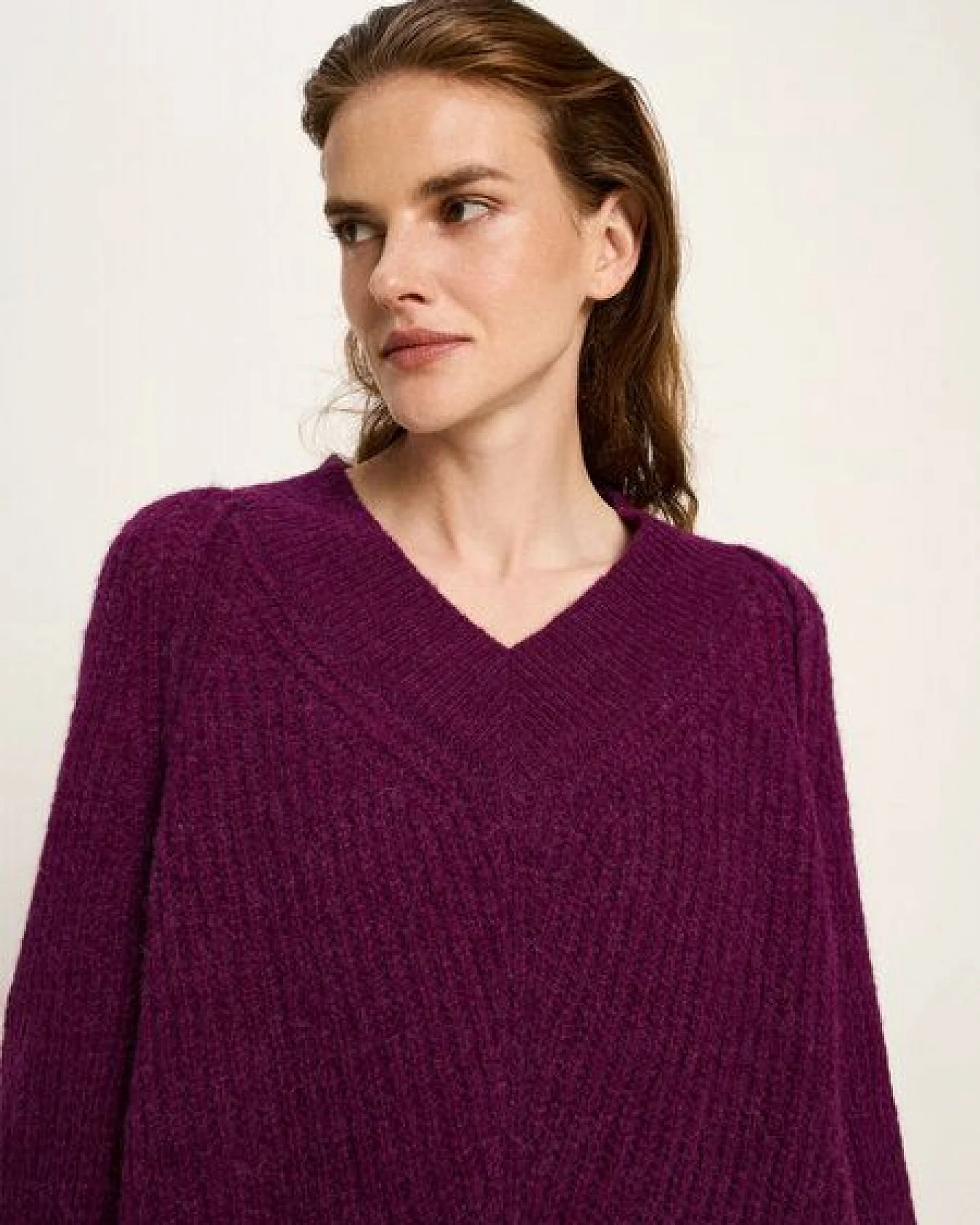 LANIUS Pullover mit V-Ausschnitt – Ansicht 3
