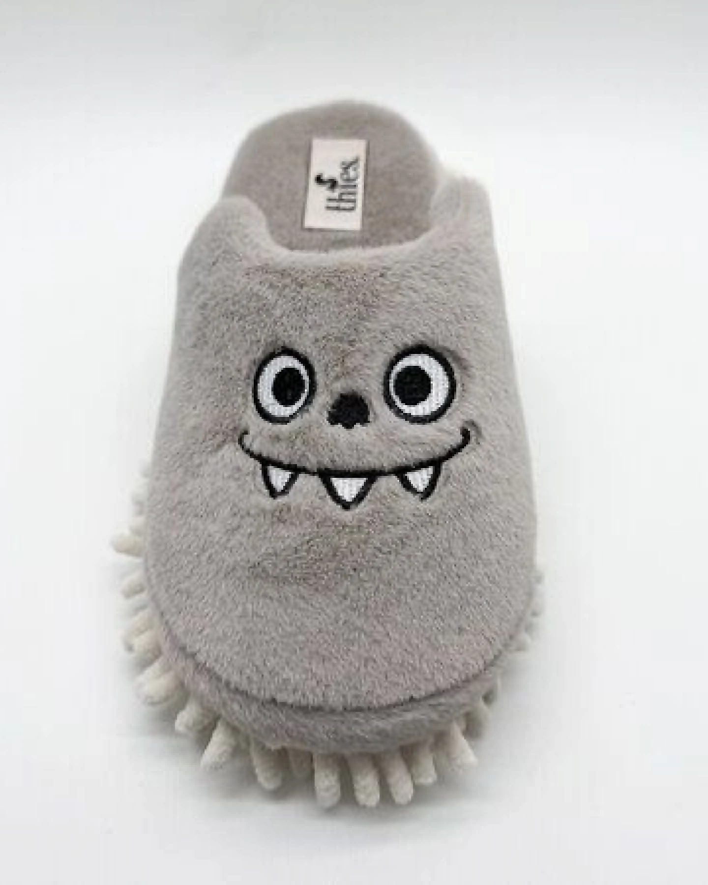 Veganer "thies ® Eco Monstimop Slipper" aus kuscheligem recyceltem PES – Ansicht 4
