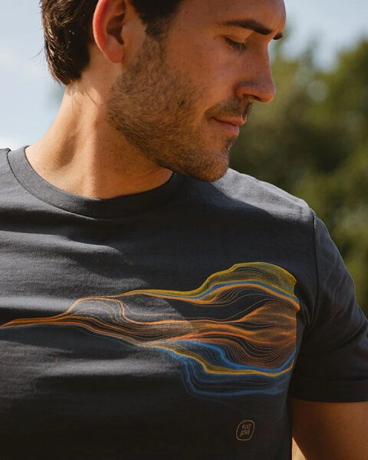 Kultgut Artdesign- Biofair- T-Shirt mit Motiv / FADED