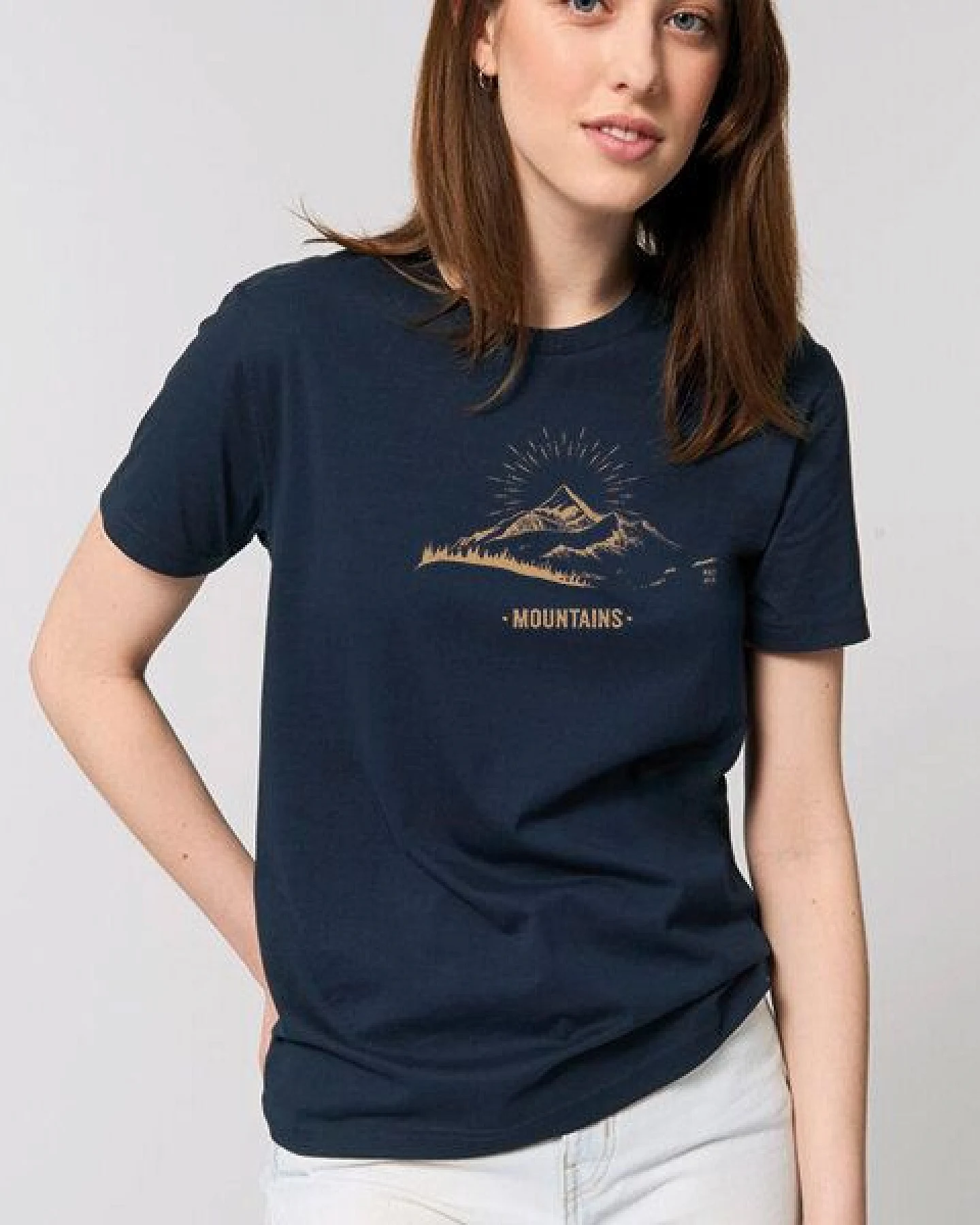 Kultgut Artdesign - Unisex -Shirt- Biofair / Mountains – Ansicht 3