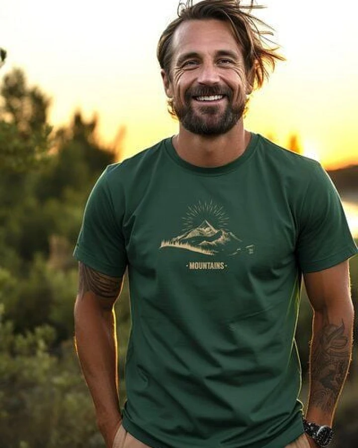Kultgut Artdesign- Biofair Shirt / Hand Drawn Mountains