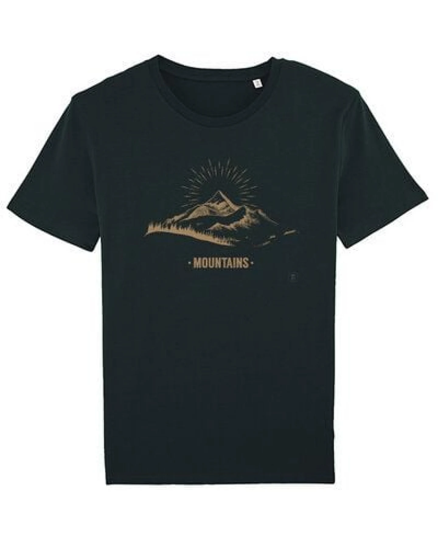 Kultgut Artdesign- Biofair Shirt / Hand Drawn Mountains – Ansicht 2