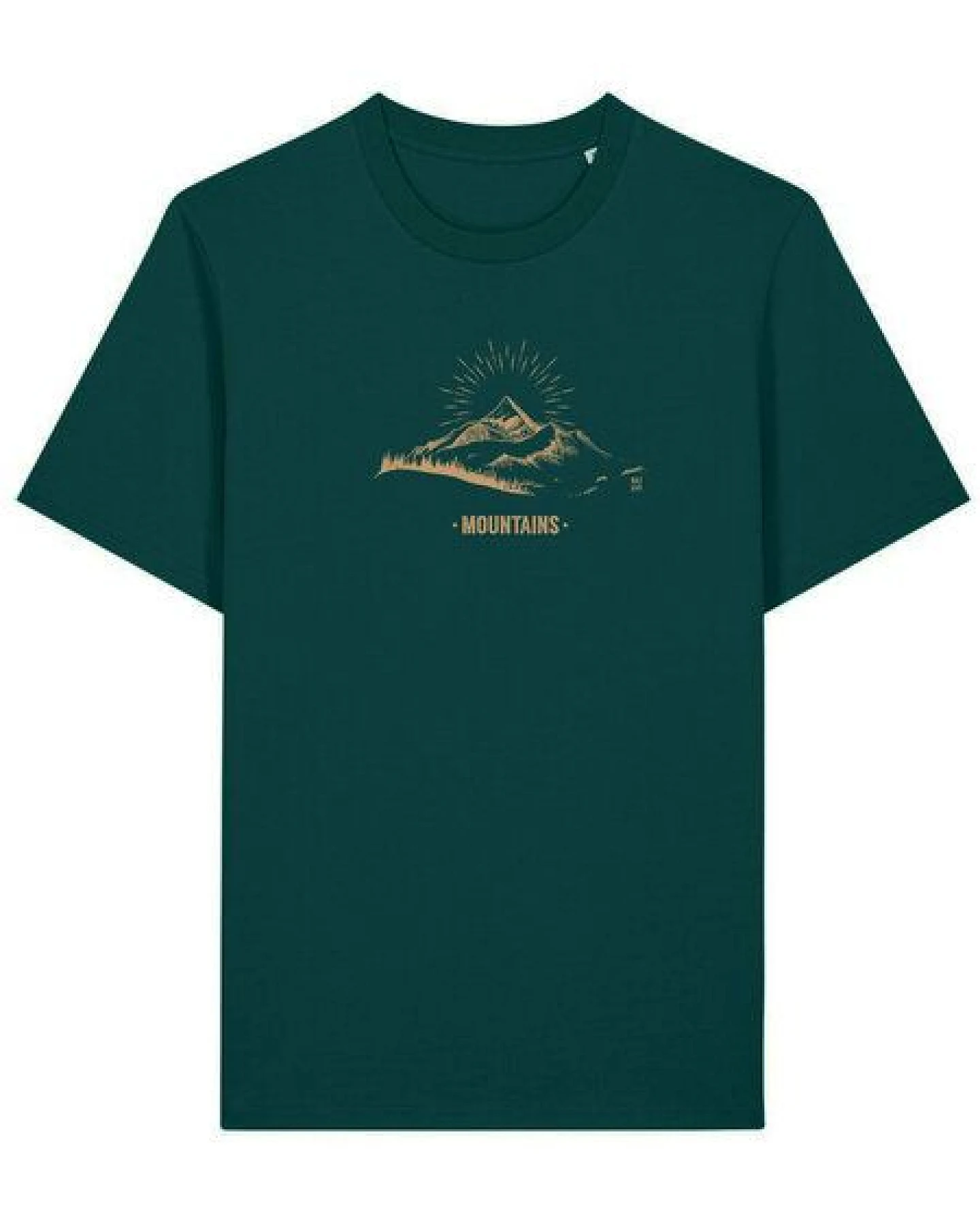 Kultgut Artdesign- Biofair Shirt / Hand Drawn Mountains – Ansicht 3