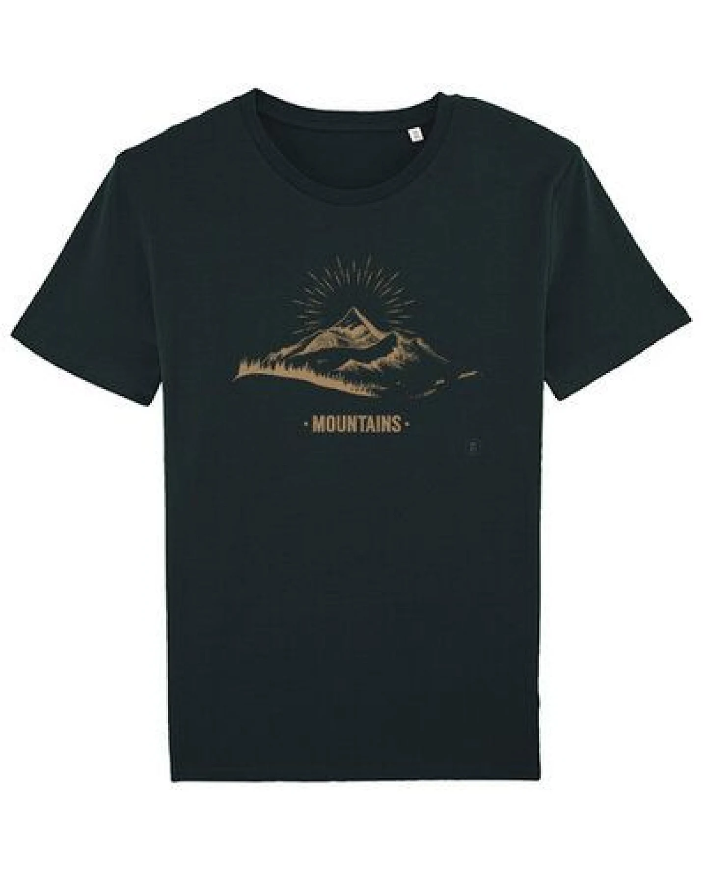Kultgut Artdesign- Biofair Shirt / Hand Drawn Mountains – Ansicht 2