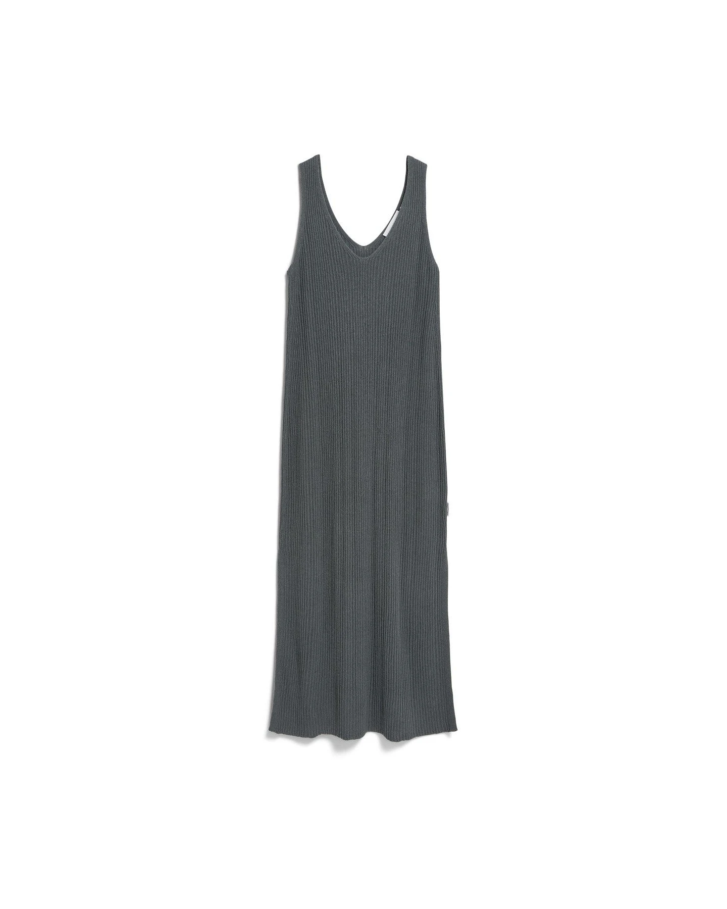 Kleid Knit Linen Blend Grau – Ansicht 6