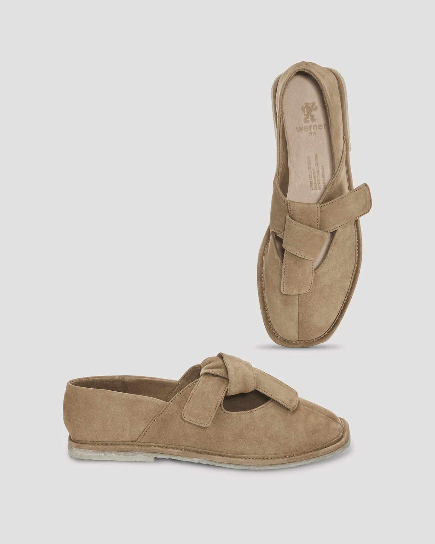 hessnatur Damen Ballerina aus Nubuk-Leder - braun - Größe 37 – Ansicht 3