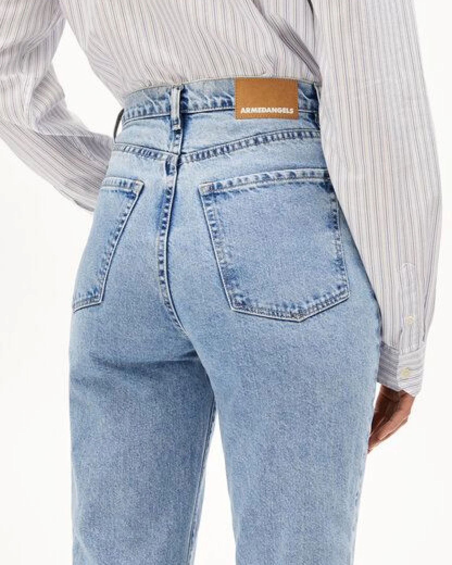 ARMEDANGELS MAIRAA Damen Jeans Mom Fit High Waist Ankle recycelte Baumwolle Non-Stretch – Ansicht 3
