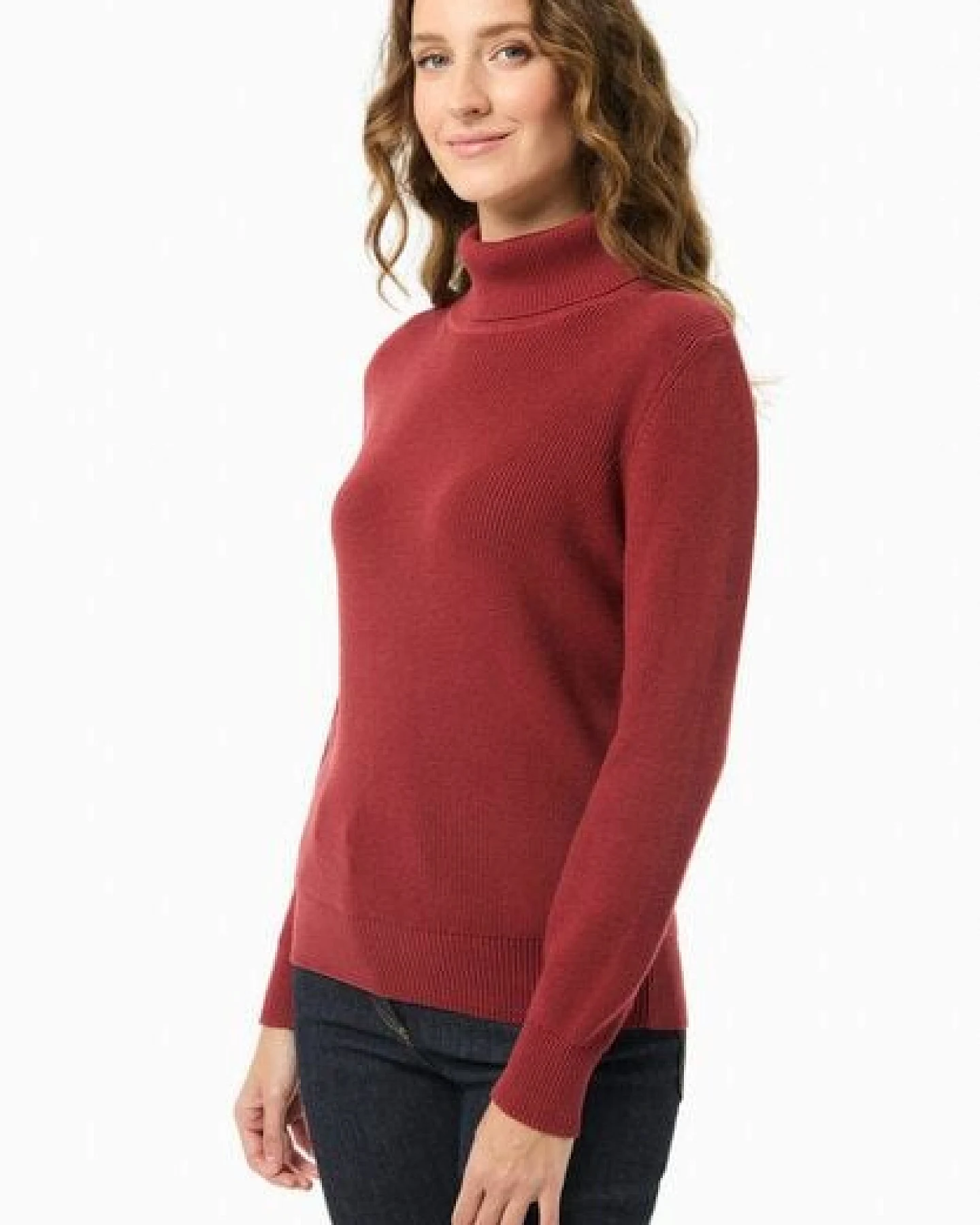 ORGANICATION Rollkragenpullover aus Bio-Baumwolle – Ansicht 3