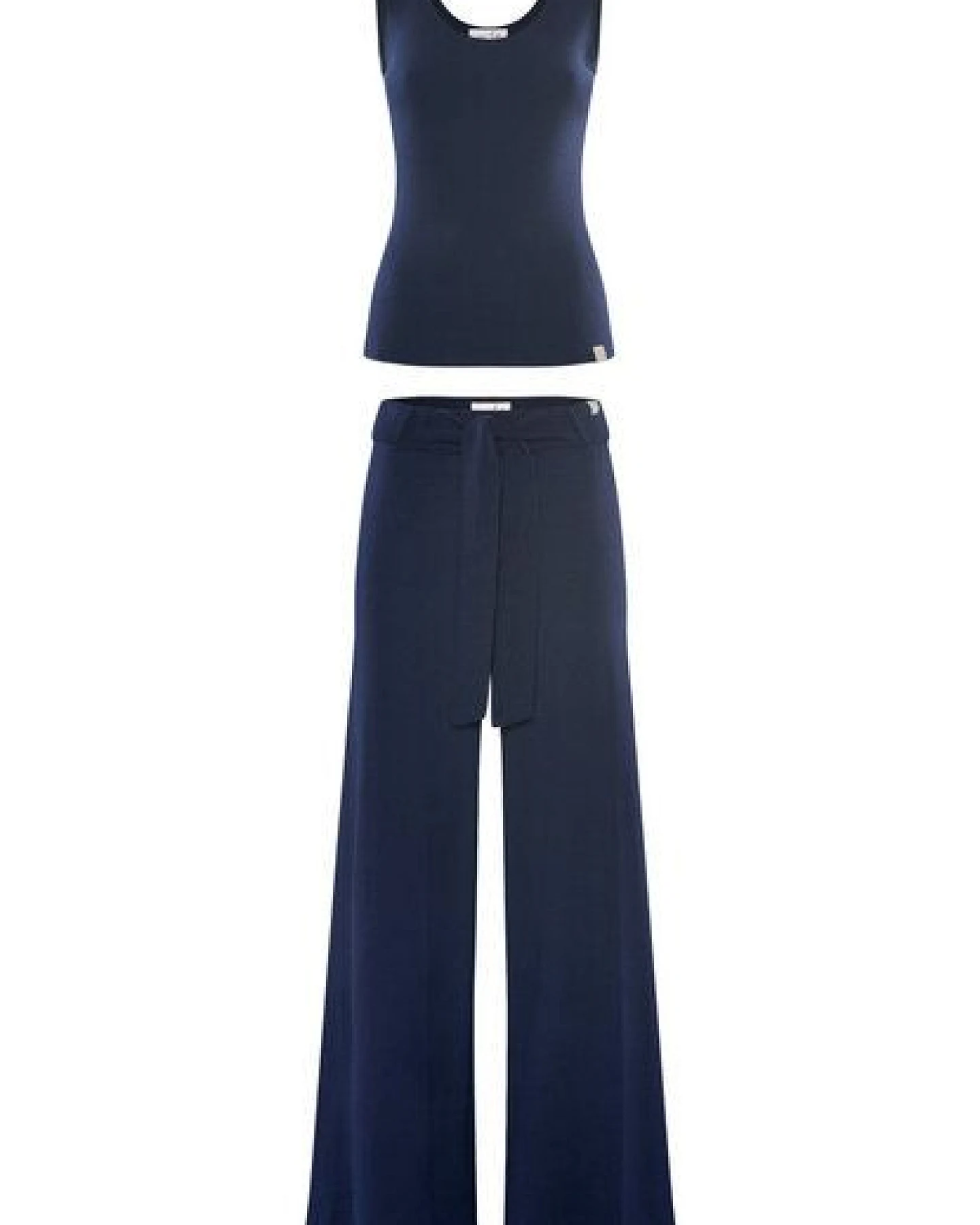 YOU LOOK PERFECT Merino Loungewear Set "Stricktop Blossom & weite Strickhose Bailey" – Ansicht 4