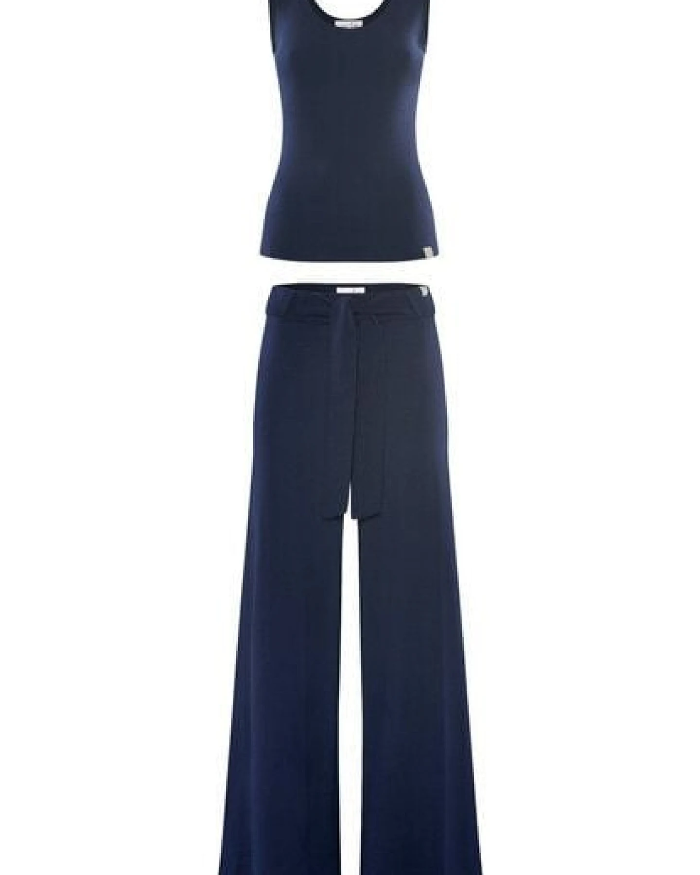 YOU LOOK PERFECT Merino Loungewear Set "Stricktop Blossom & weite Strickhose Bailey" – Ansicht 4