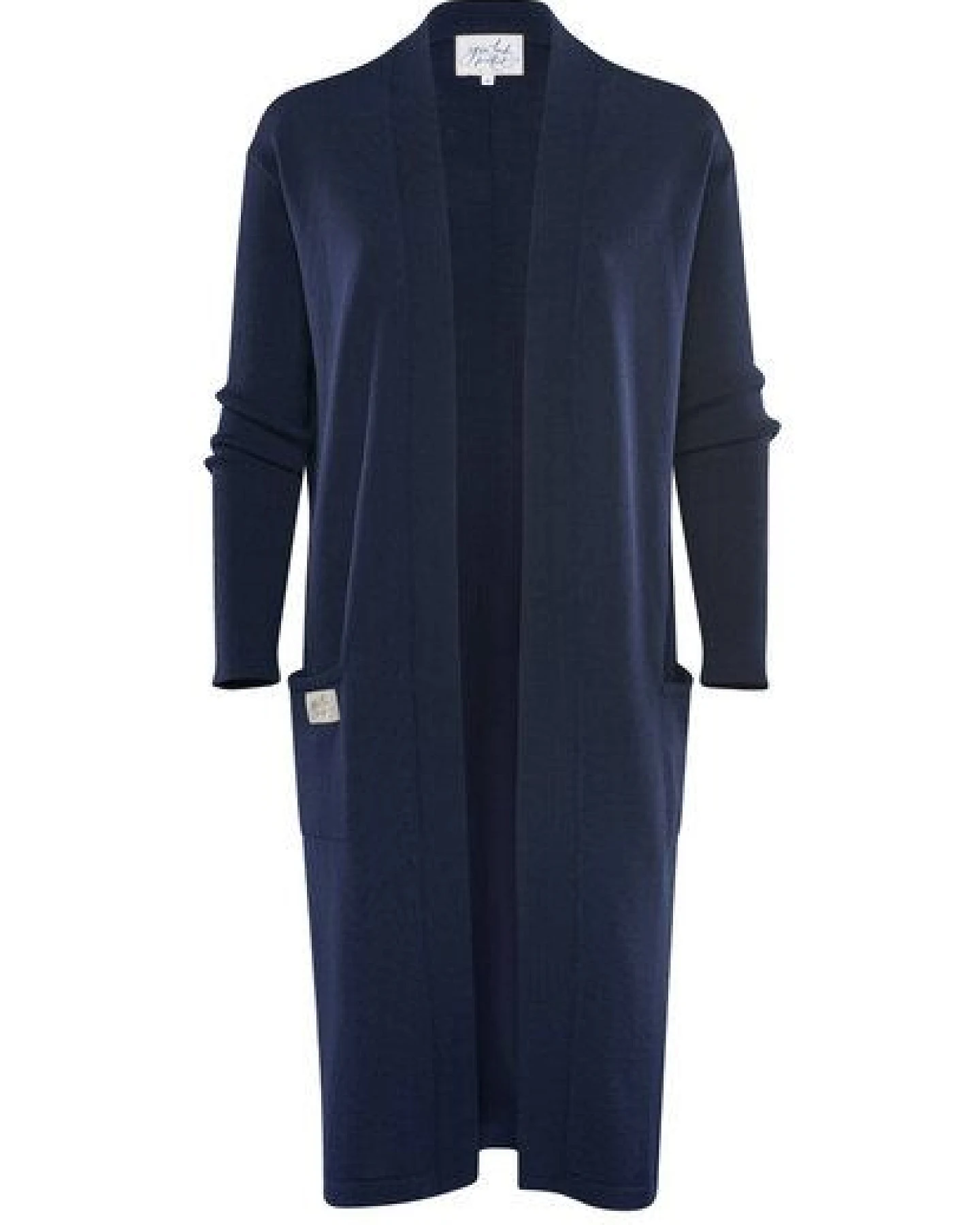 YOU LOOK PERFECT 100% Merino langer Cardigan mit Taschen "Blossom" – Ansicht 4