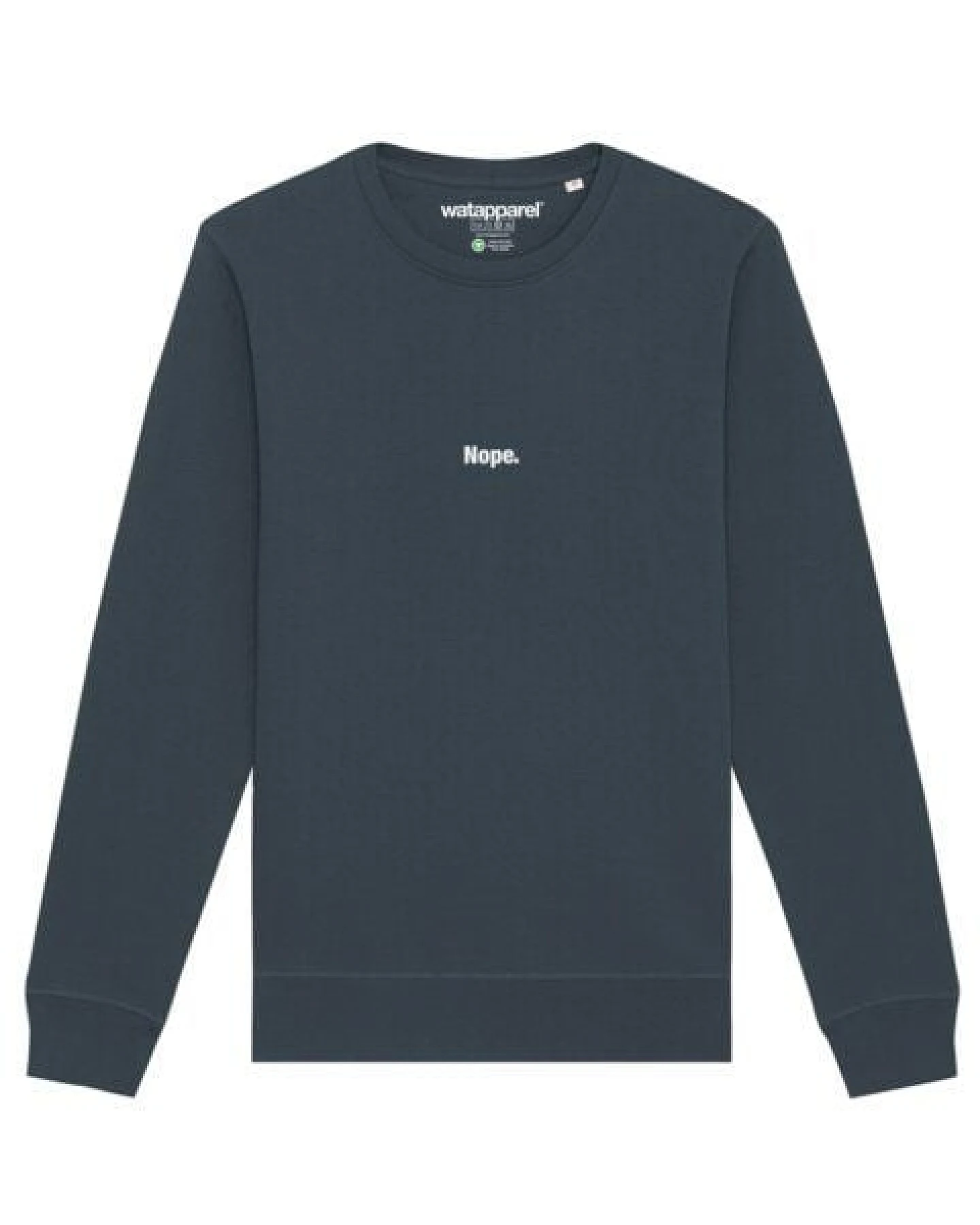 watapparel Sweatshirt Unisex Nope – Ansicht 2