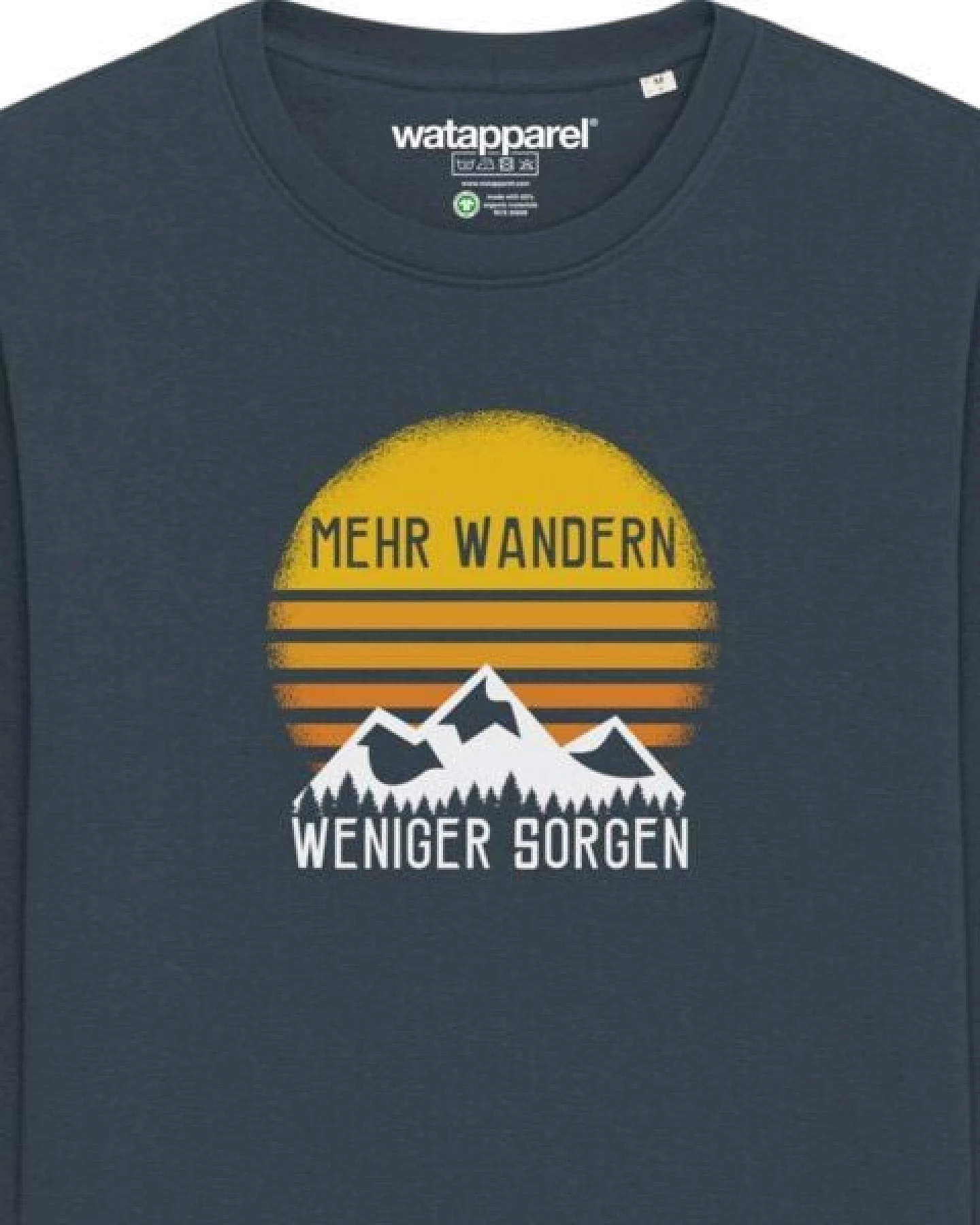 watapparel Sweatshirt Unisex Mehr Wandern – Ansicht 3