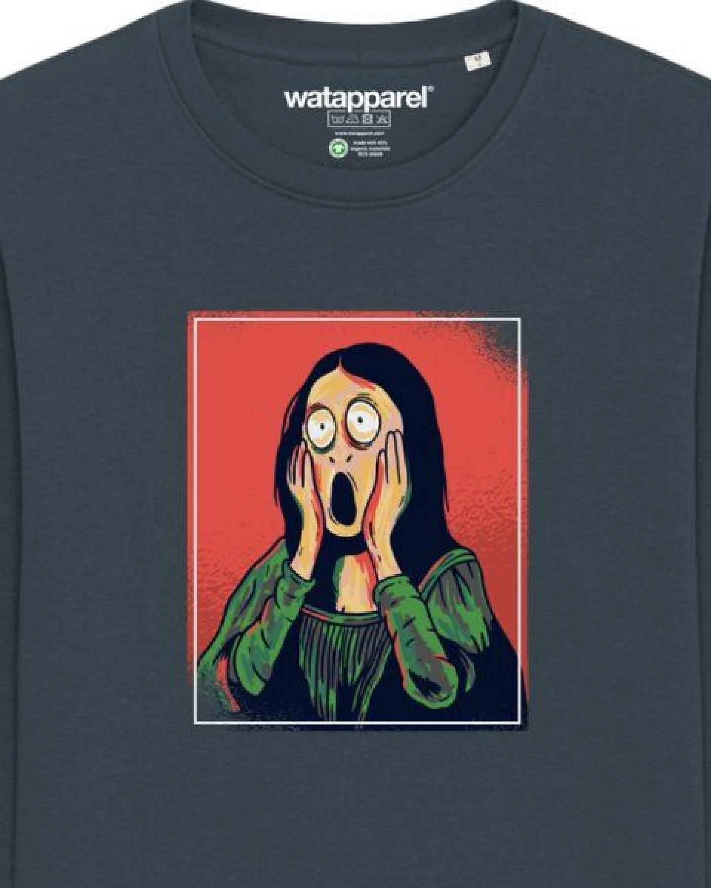 watapparel Sweatshirt Unisex Mona Lisa Scream – Ansicht 3