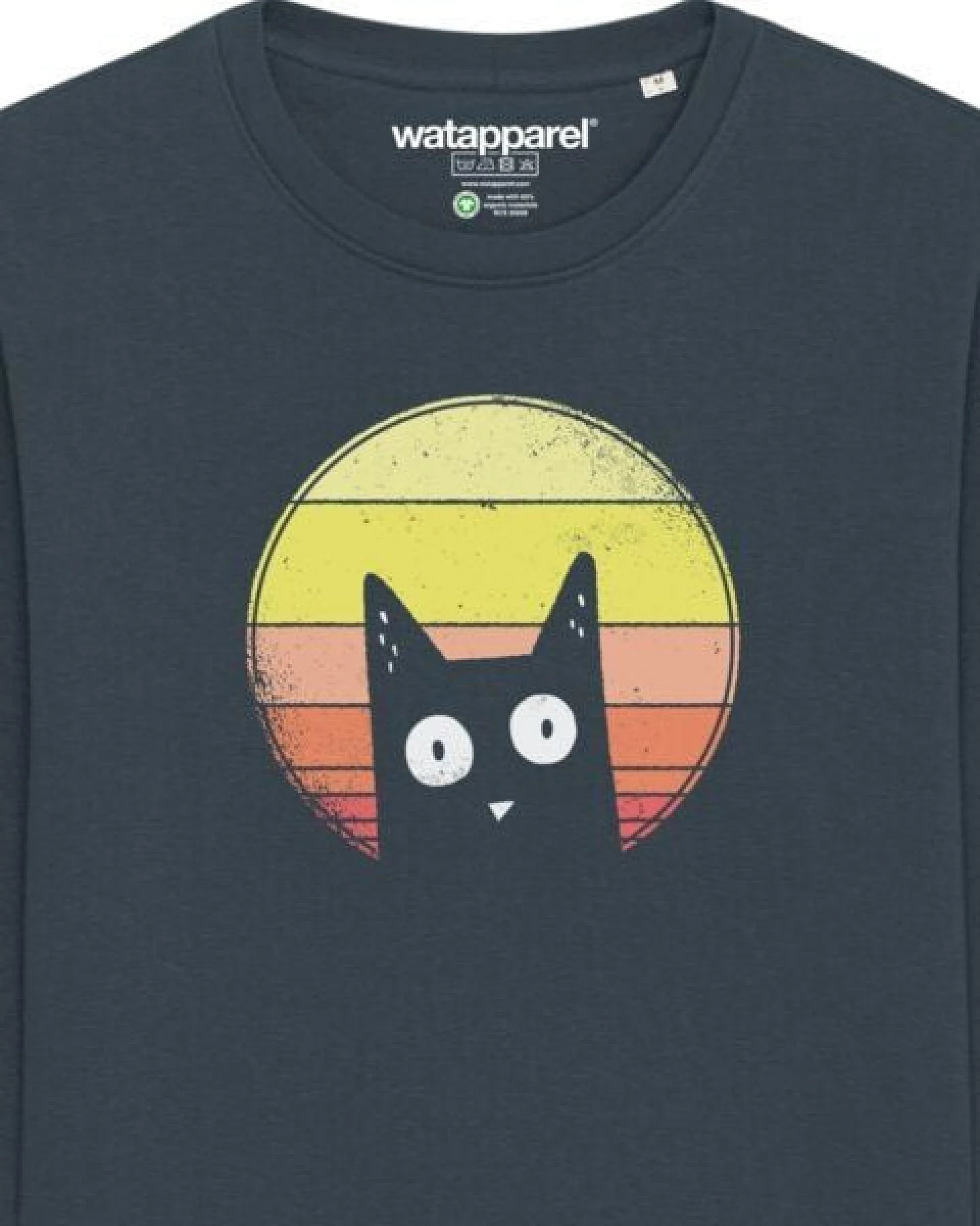 watapparel Sweatshirt Unisex Sunset Cat – Ansicht 3