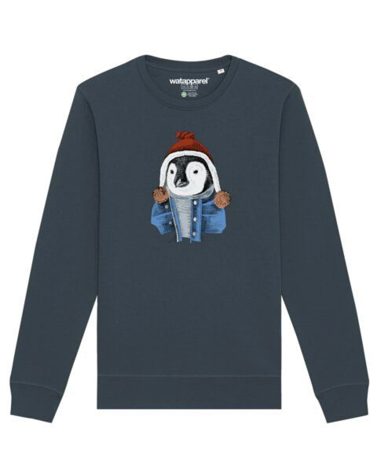 watapparel Sweatshirt Unisex Pinguin – Ansicht 2