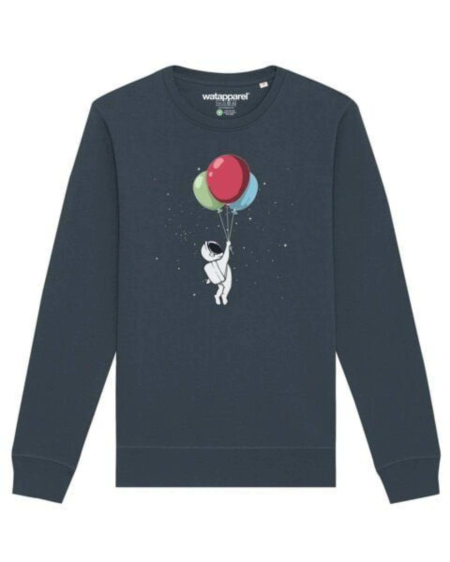 watapparel Sweatshirt Unisex Little Balloon Astronaut – Ansicht 2