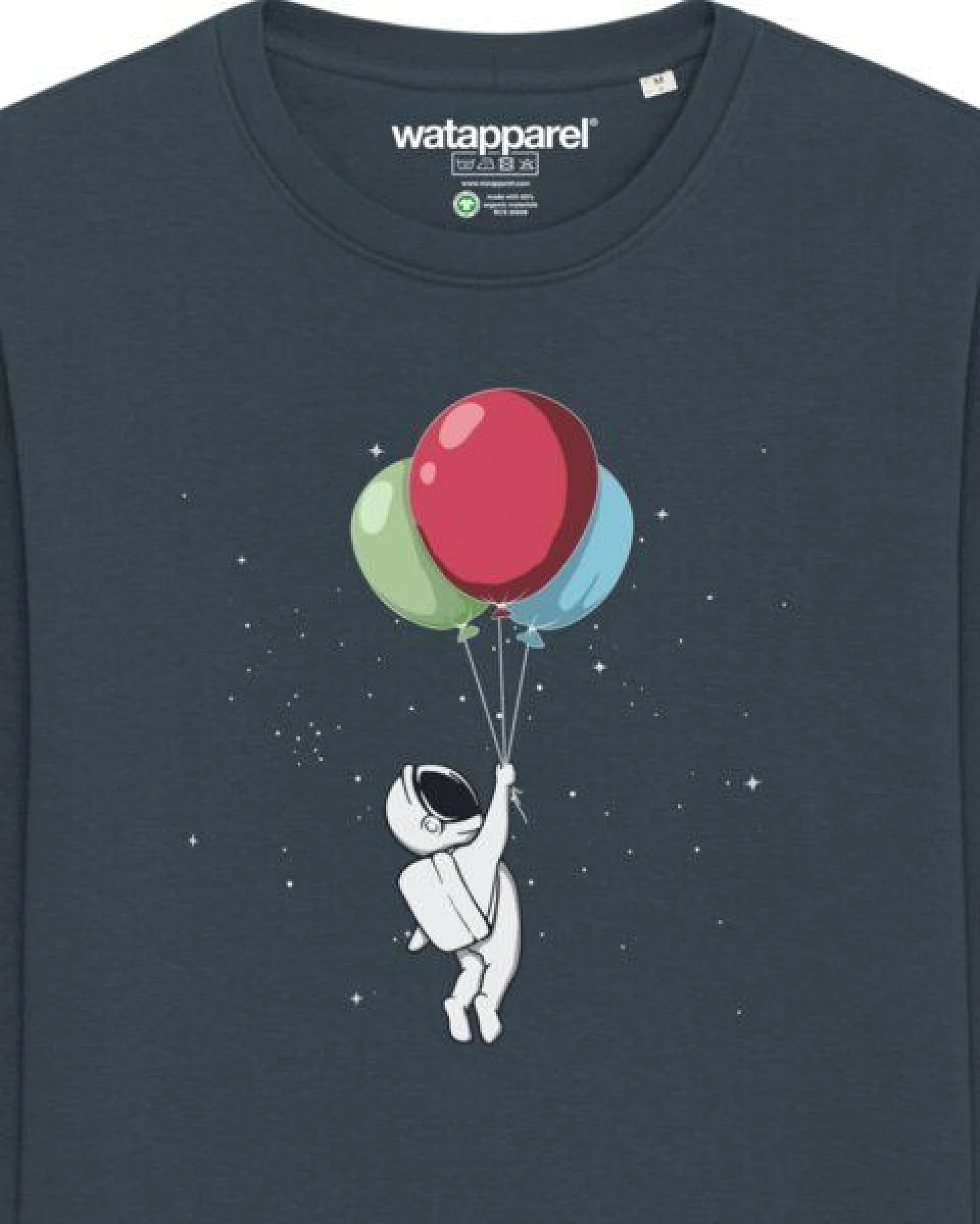 watapparel Sweatshirt Unisex Little Balloon Astronaut – Ansicht 3
