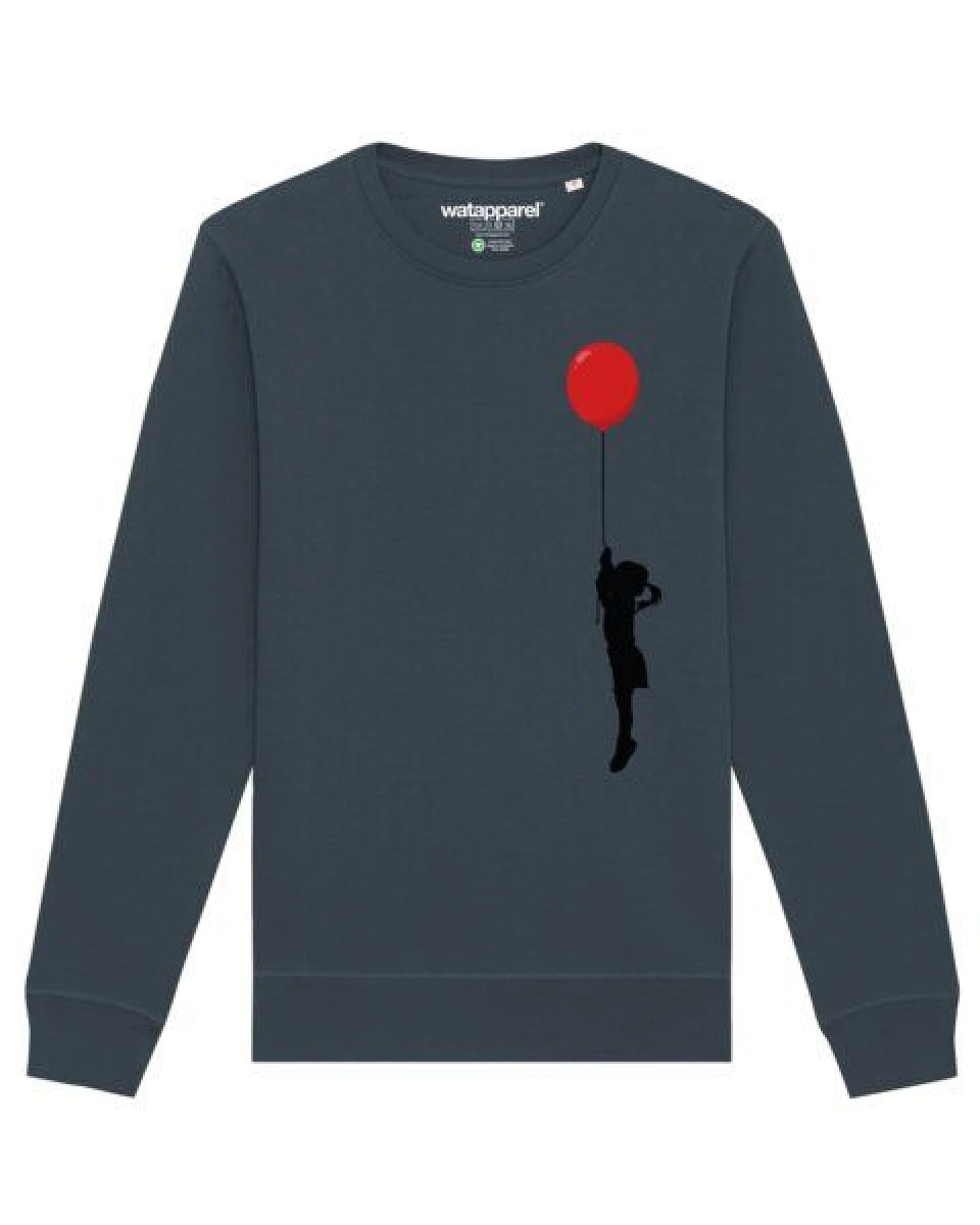 watapparel Sweatshirt Unisex Mädchen mit Luftballon (print) – Ansicht 2