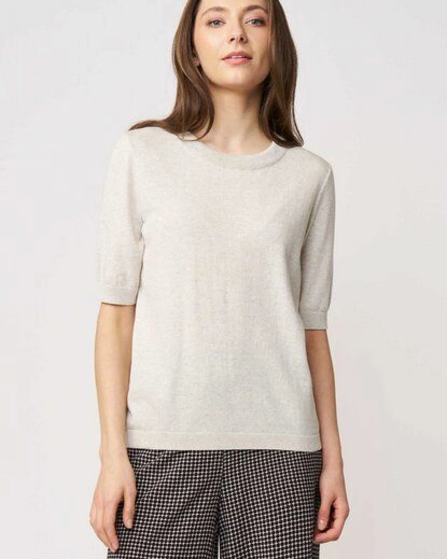 LANA Organic Damenpullover aus Bio Baumwolle, Modell Alisa – Ansicht 2