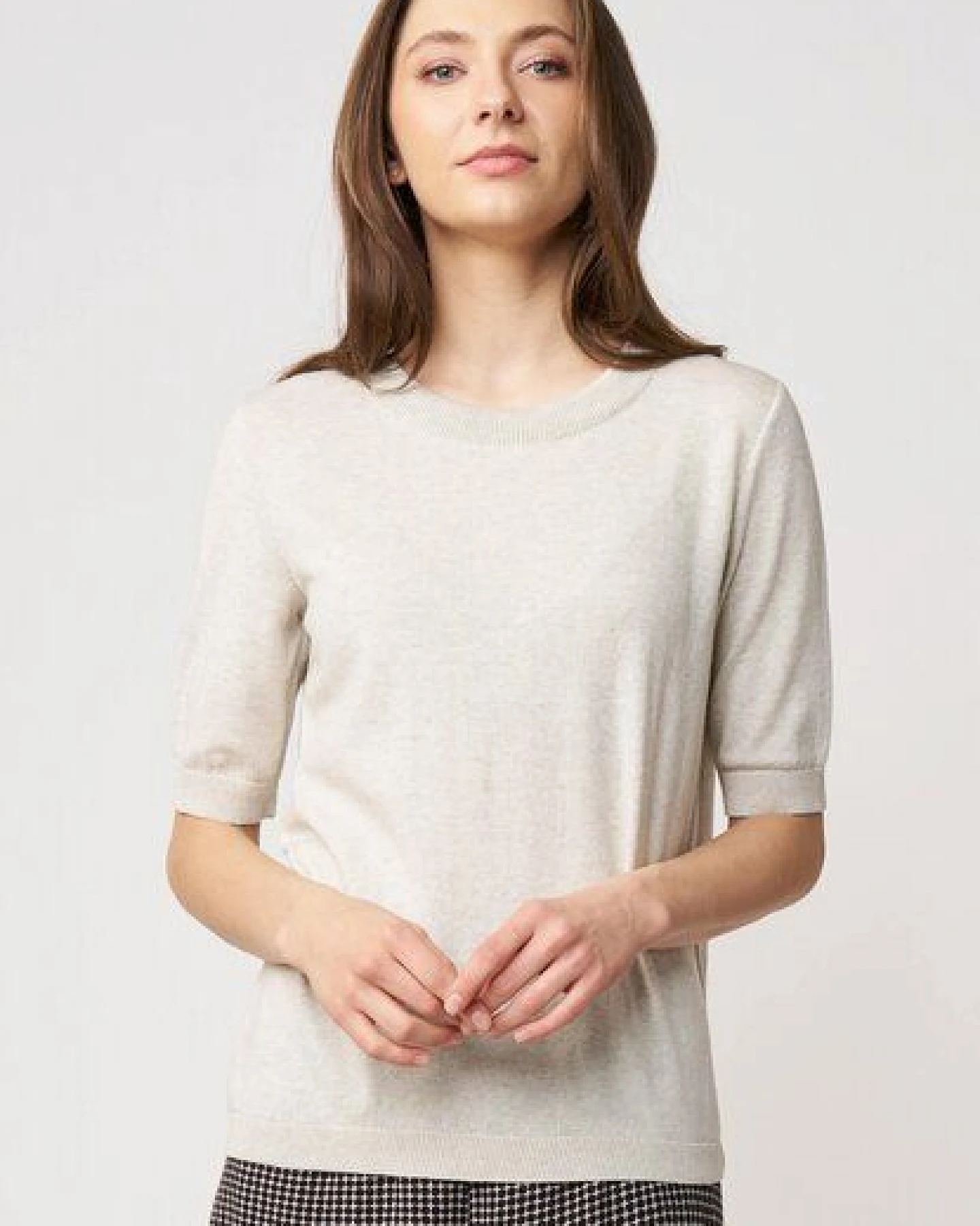 LANA Organic Damenpullover aus Bio Baumwolle, Modell Alisa – Ansicht 3