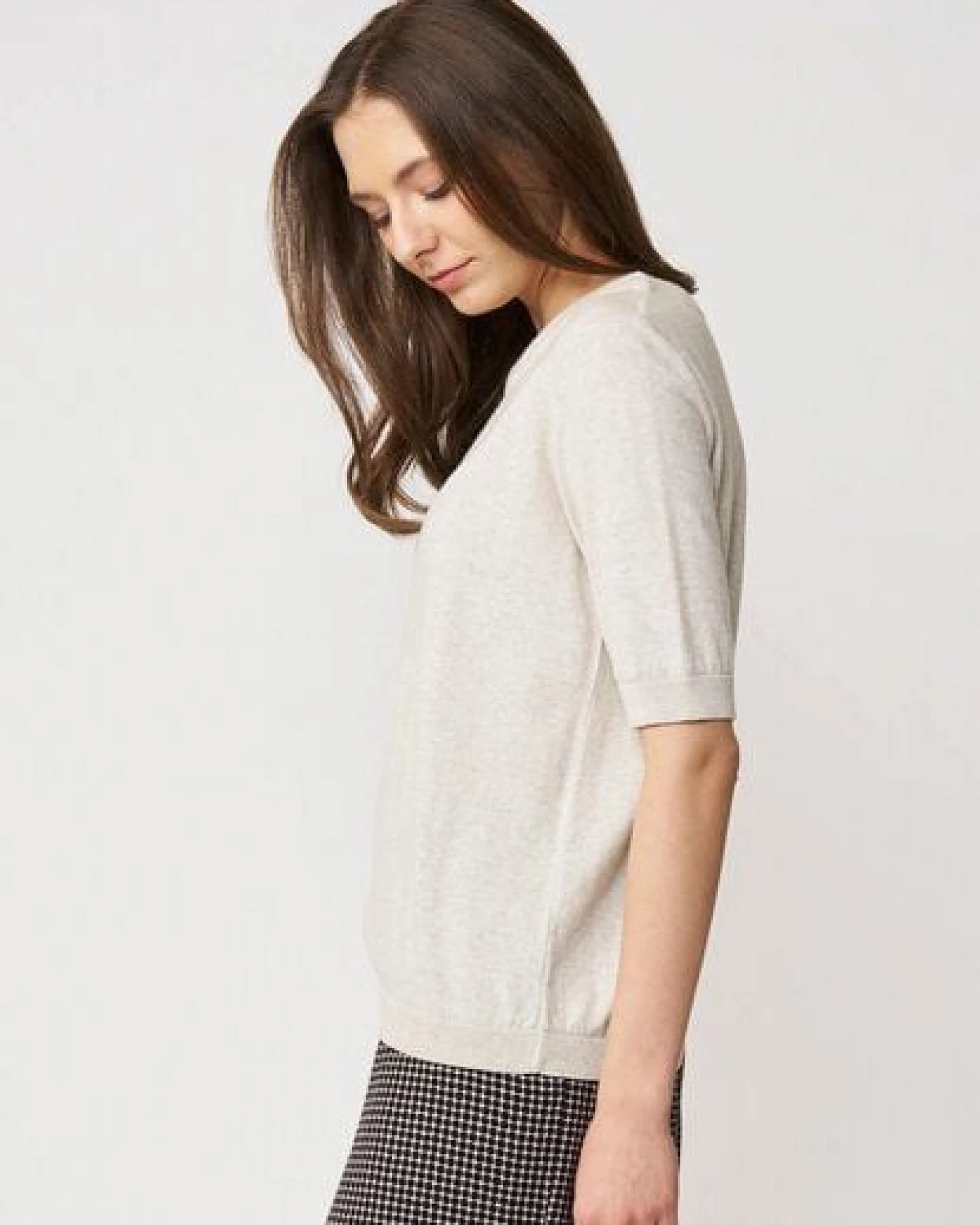 LANA Organic Damenpullover aus Bio Baumwolle, Modell Alisa – Ansicht 4