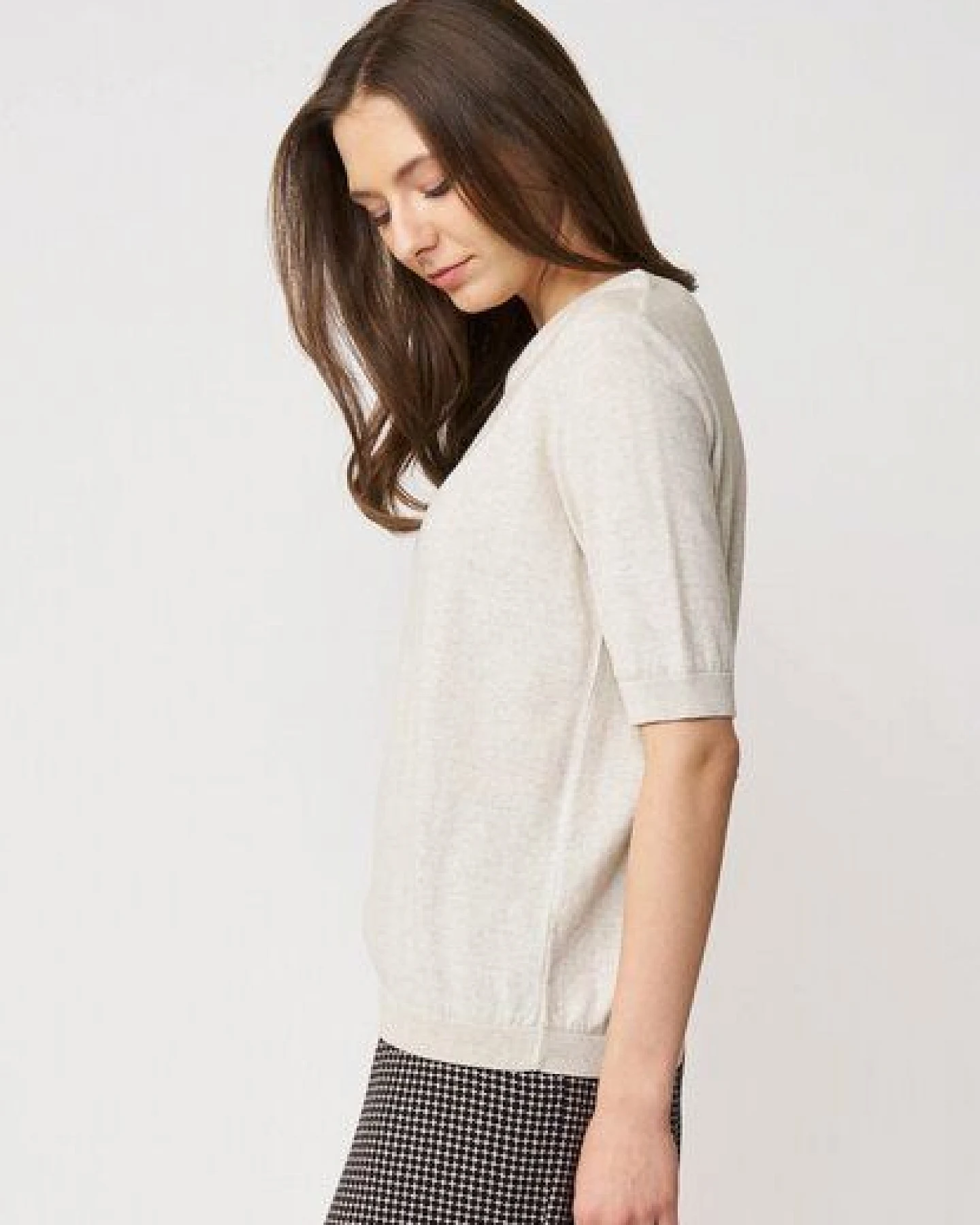 LANA Organic Damenpullover aus Bio Baumwolle, Modell Alisa – Ansicht 4
