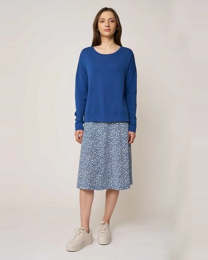 LANA Organic Bequemer Basicpullover für Damen, Modell Rafaela