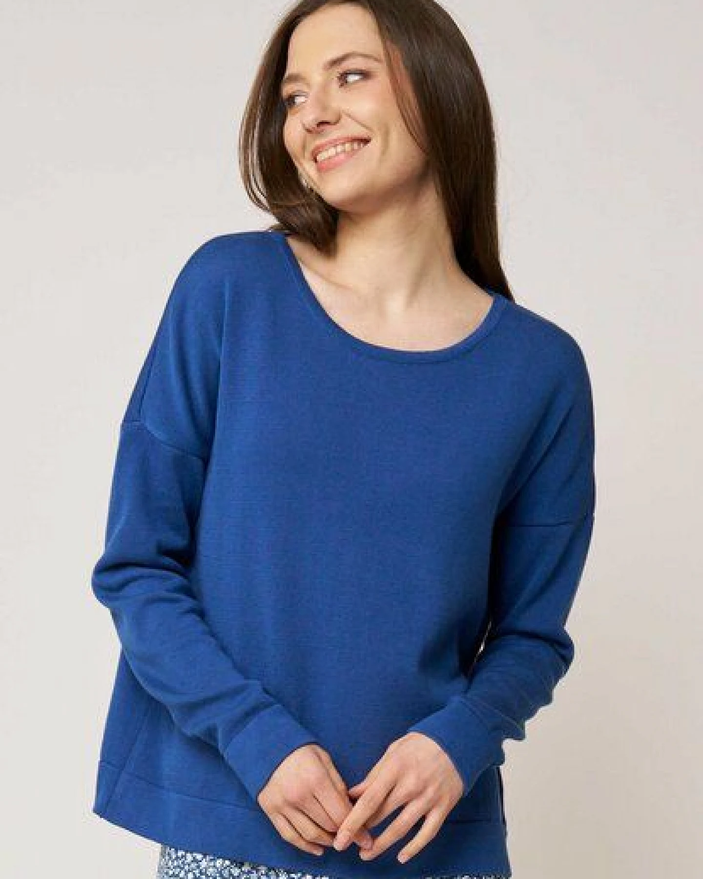 LANA Organic Bequemer Basicpullover für Damen, Modell Rafaela – Ansicht 3